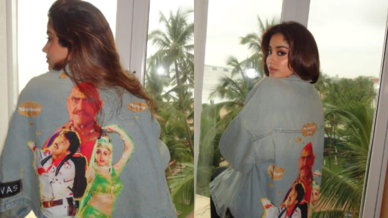 Janhvi Kapoor dons jacket featuring Sridevi, calls her film Jagadeka Veerudu Athiloka Sundari with Chiranjeevi 'magical’