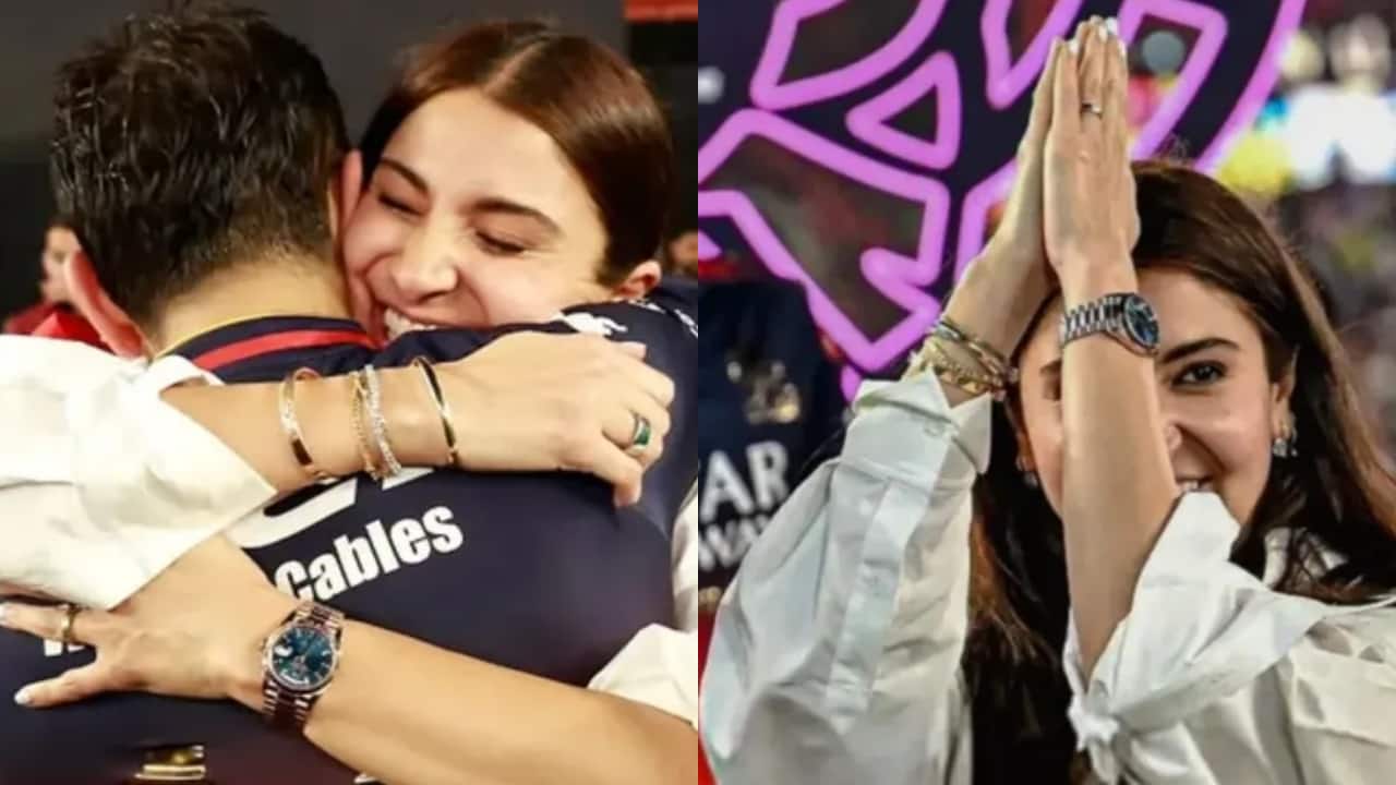 Anushka Sharma’s worth Rs 34 Lakh bracelet stack steals the spotlight during emotional hug with Virat Kohli after RCB win in IPL 2025