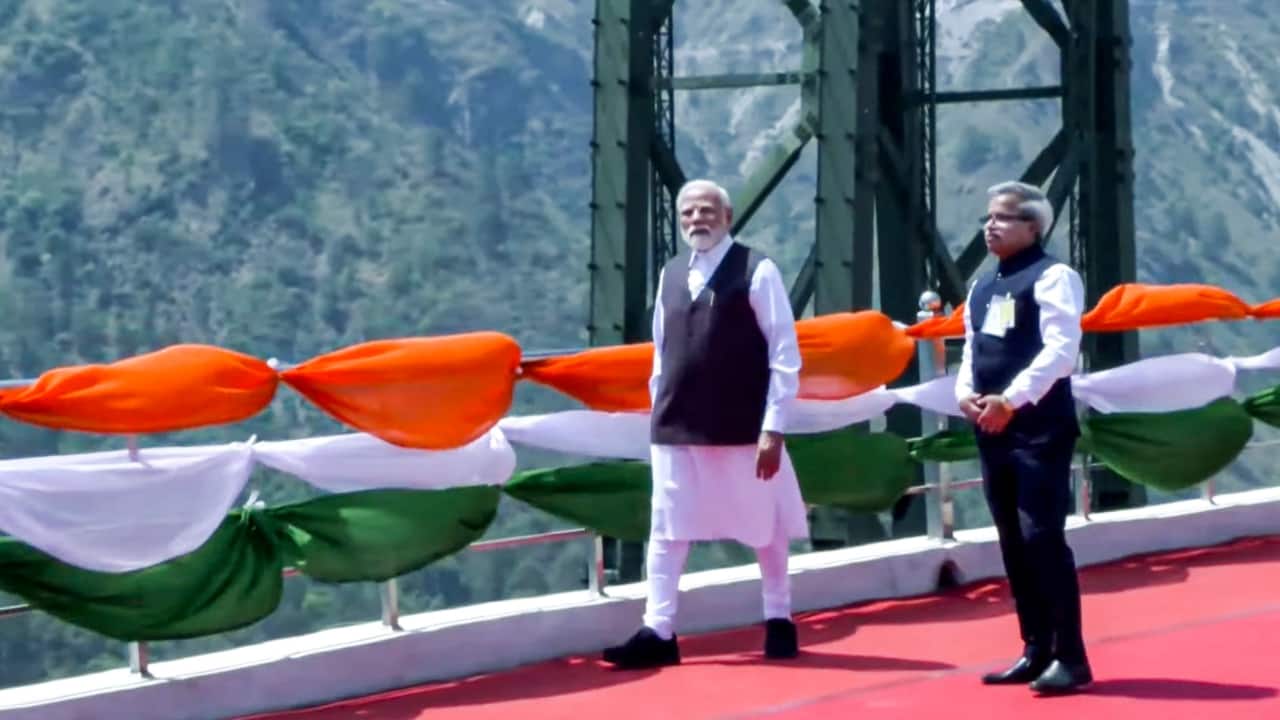 Rapid Construction in Fragile Geological Zone Despite being located in the young fold mountains of the Himalayas—an area prone to landslides, fault lines, and seismic activity—the Anji Khad Bridge was completed in just 11 months. Over 8,200 metric tonnes of structural steel and 653 km of cable strands were used to ensure resilience and long-term safety. This feat underscores Indian Railways' ability to deliver world-class infrastructure in record time under challenging conditions. (Image: PTI)