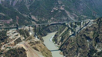 The Chenab railway bridge