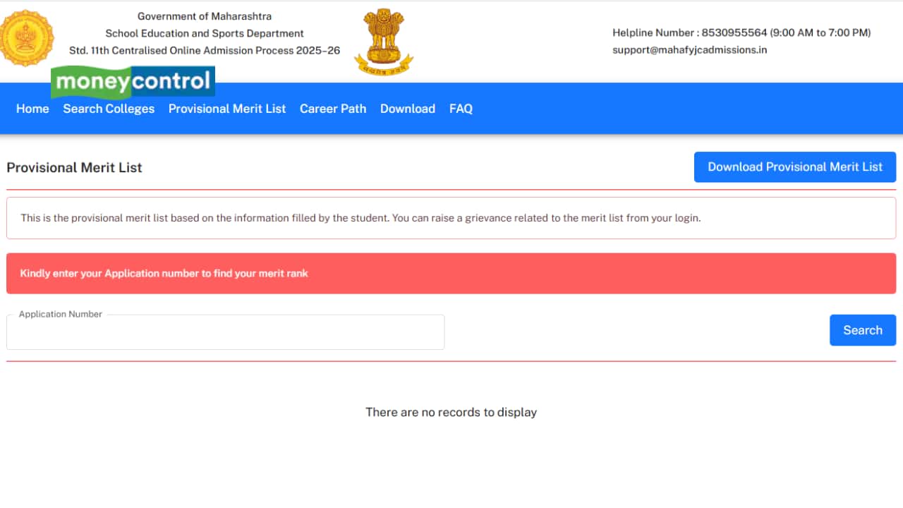 Maharashtra FYJC Admission Merit List 2025 Released @ mahafyjcadmissions.in; Check here