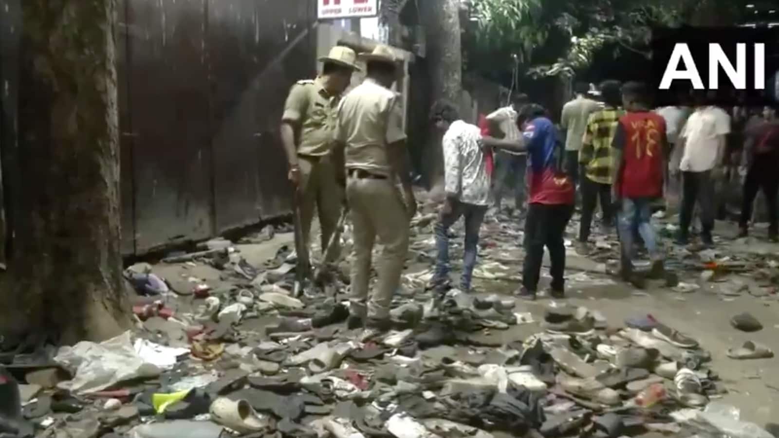 150 sacks of footwear: Remnants of Bengaluru stampede haunt cleaning staff