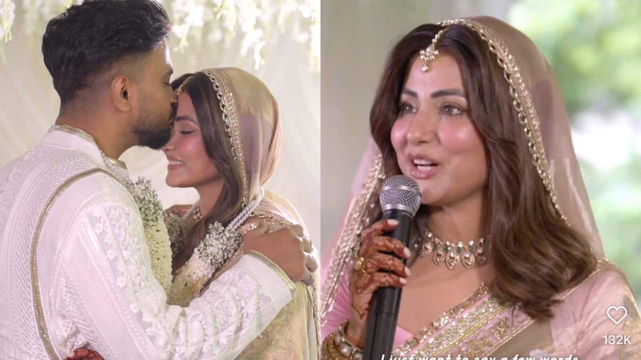 Hina Khan gets emotional on her register marriage day with husband Rocky Jaiswal, says "don't know what will happen tomorrow but to embrace a woman..."