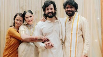Nagarjuna shares photos from his son Akhil Akkineni's wedding