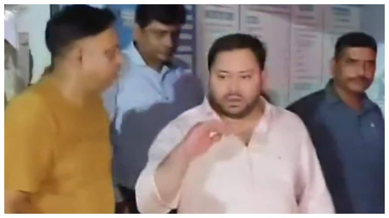 Tejashwi Yadav unharmed as speeding truck hits his Bihar convoy