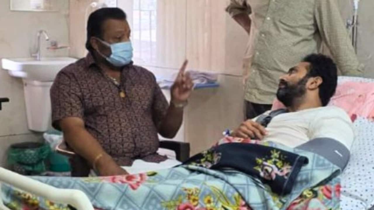 Suresh Gopi visits Shine Tom Chacko in hospital, gives update on actor's condition