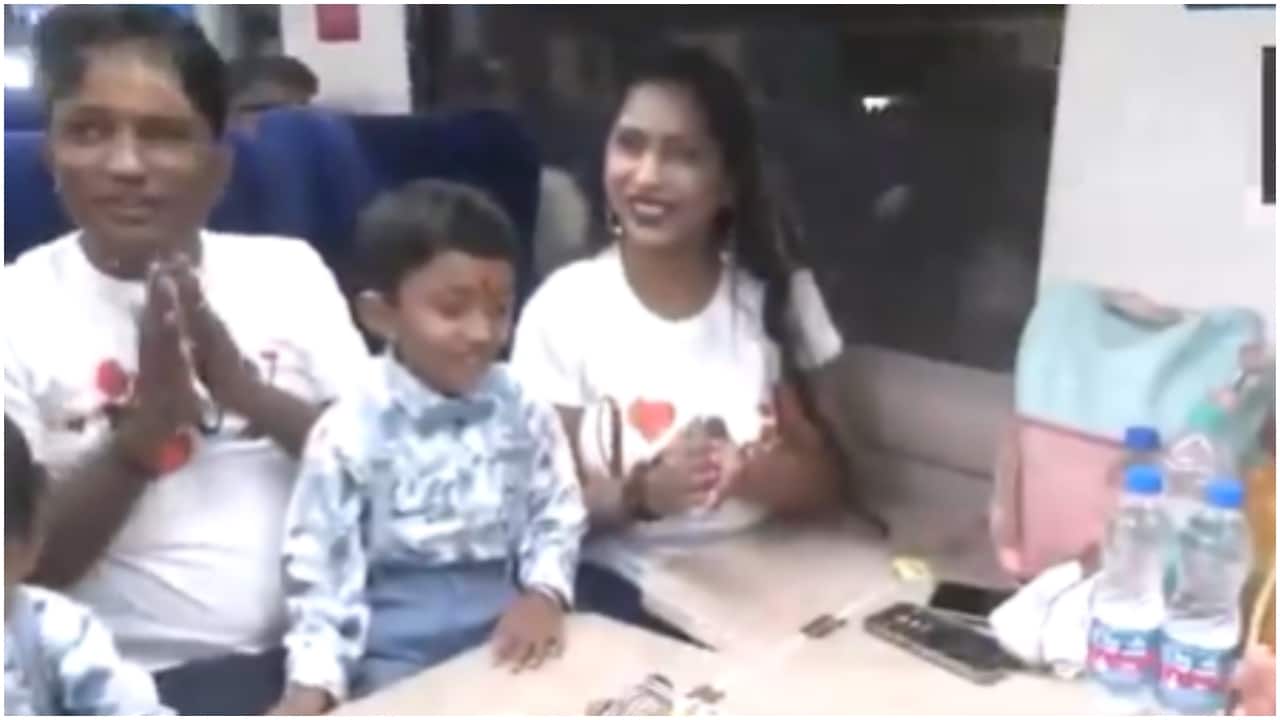 Birthday on board: Varanasi family celebrates son’s special day aboard first Vande Bharat to Kashmir