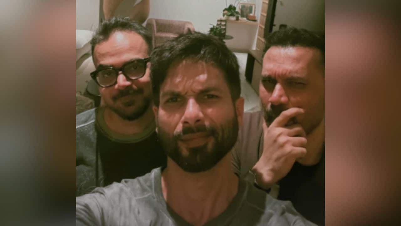 Shahid Kapoor and Farzi makers Raj and DK reunite for a 'fake' selfie, "There is nothing to hide"