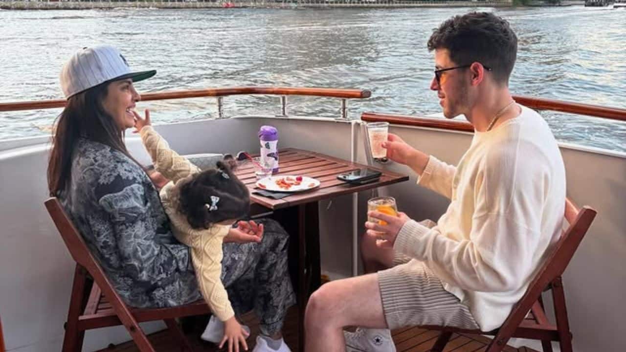 Priyanka Chopra spotted in a bold plunging red dress with husband Nick Jonas in NYC