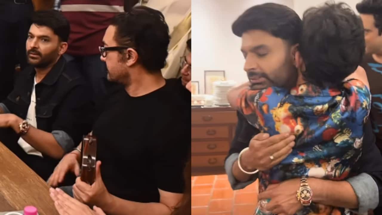 Kapil Sharma jams with Aamir Khan, hugs Sitaare Zameen Par cast at Aamir Khan's house, writes "They give me a memory for a lifetime"