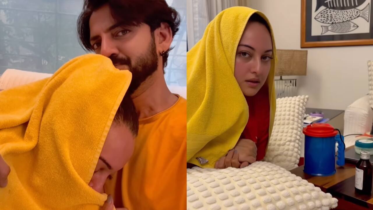 Sonakshi Sinha's husband Zaheer Iqbal mocks her as she fell ill, writes "This girl has gone VIRAL"