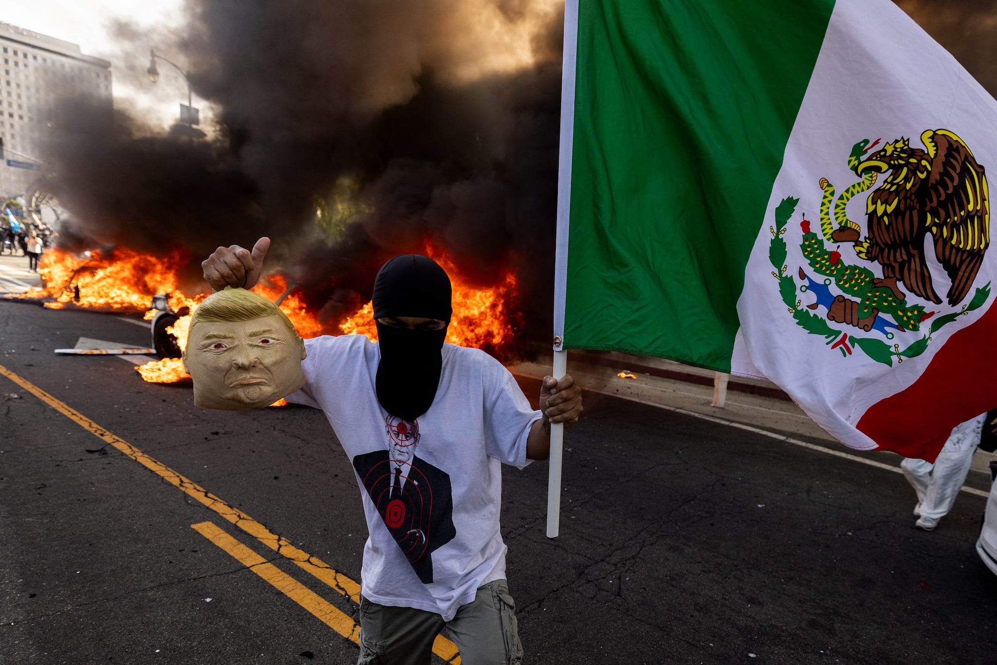 'Arrest people in face masks now' Trump issues new orders amid ongoing Los Angeles unrest