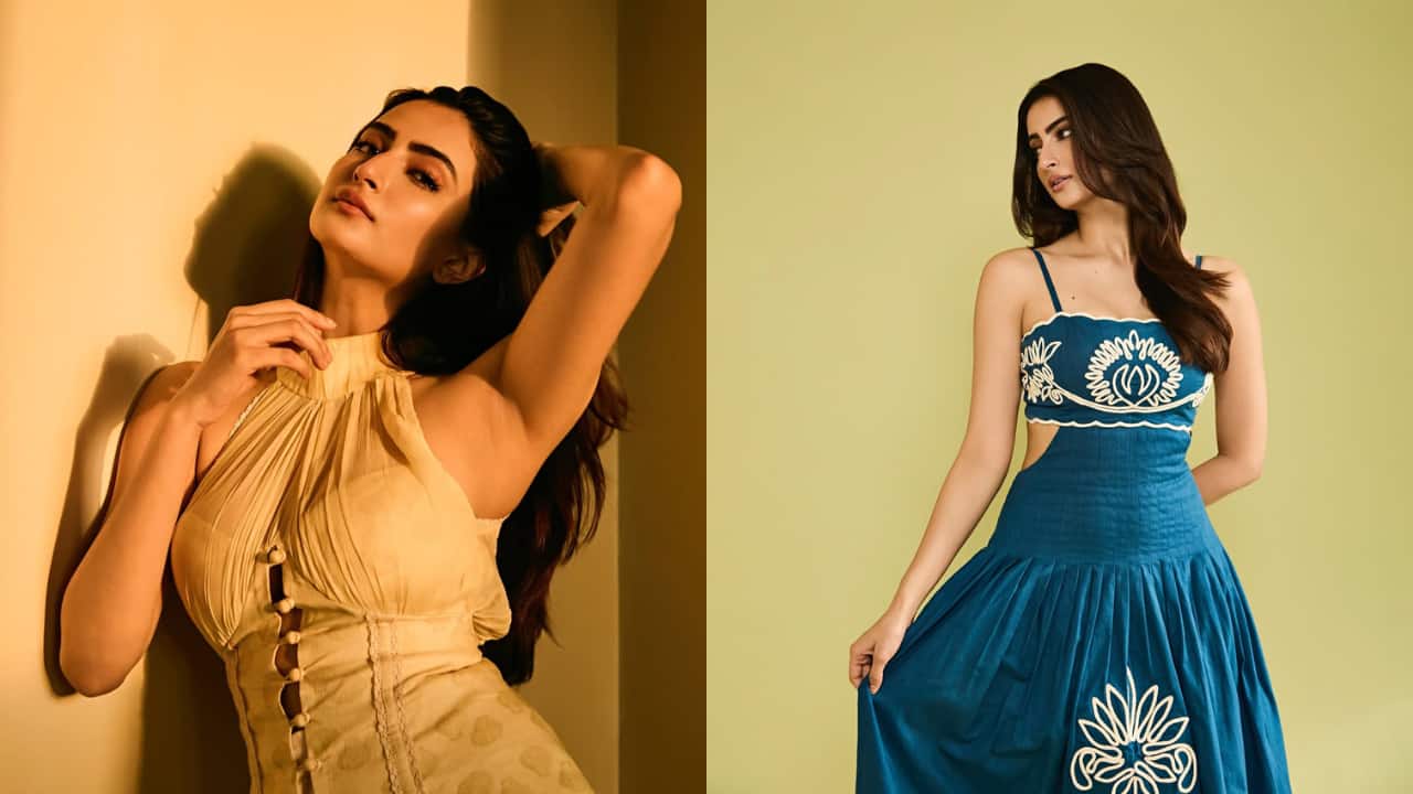 Palak Tiwari serves summer fashion goals in a blue cut-out dress