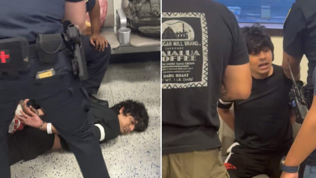'Crying, treated like a criminal': Indian student handcuffed, pinned on floor at Newark Airport | WATCH