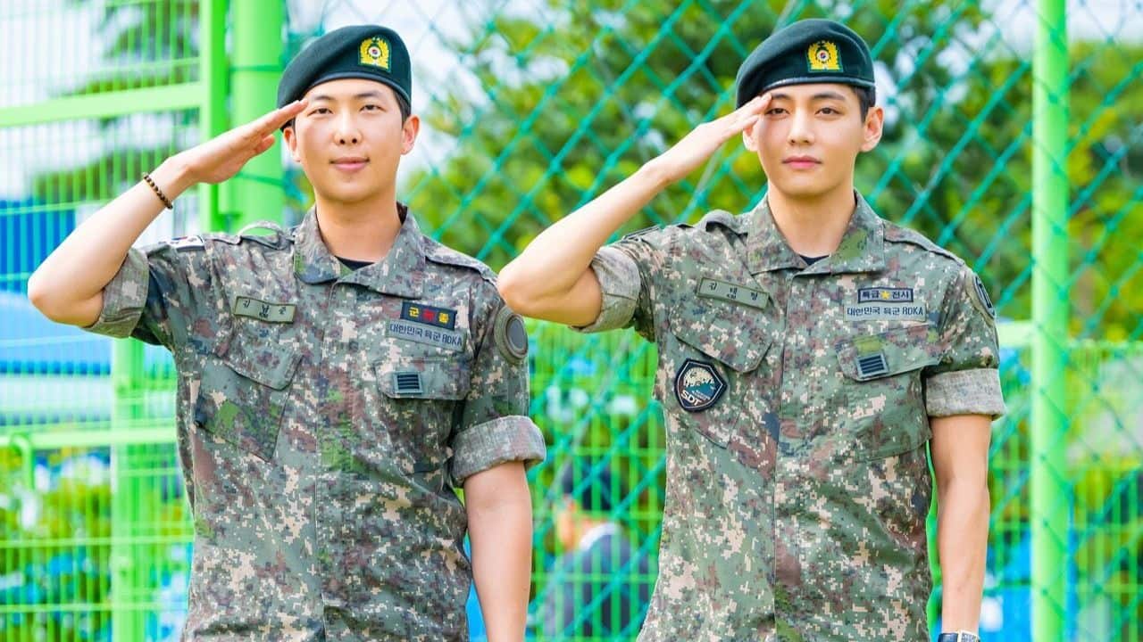 BTS' RM and V officially relieved from Military Services, promise to return with a 'cool performance': Watch