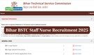 Bihar BSTC Staff Nurse Recruitment 2025: Apply for 11389 posts at bstc.bihar.gov.in by June 13