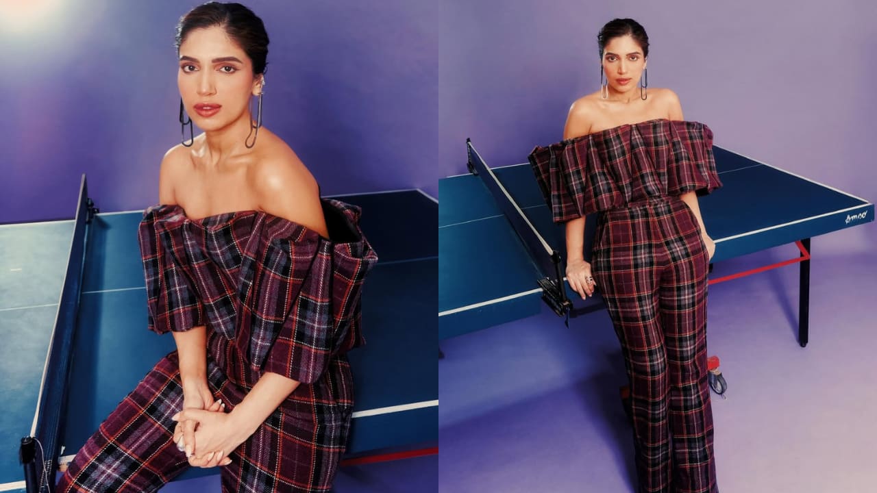 Bhumi Pednekar channels ‘plaid, power, and play ’in a look that’s both bold and beautiful
