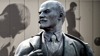 statue of Vladimir Lenin, the founder of the USSR, stands in front of the Luzhniki stadium in Moscow. (Image credit: AFP)