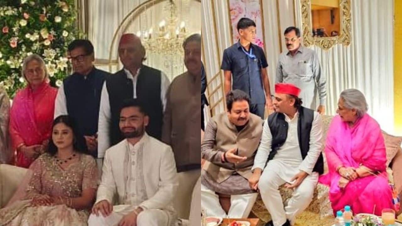 Jaya Bachchan attends Rinku Singh’s engagement ceremony, shares light moment with Akhilesh Yadav and others