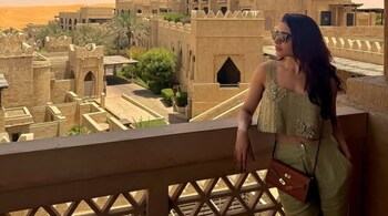 From chilling by a pool overlooking dunes to reading a good book, the Majili actress knows how to relax and recharge.