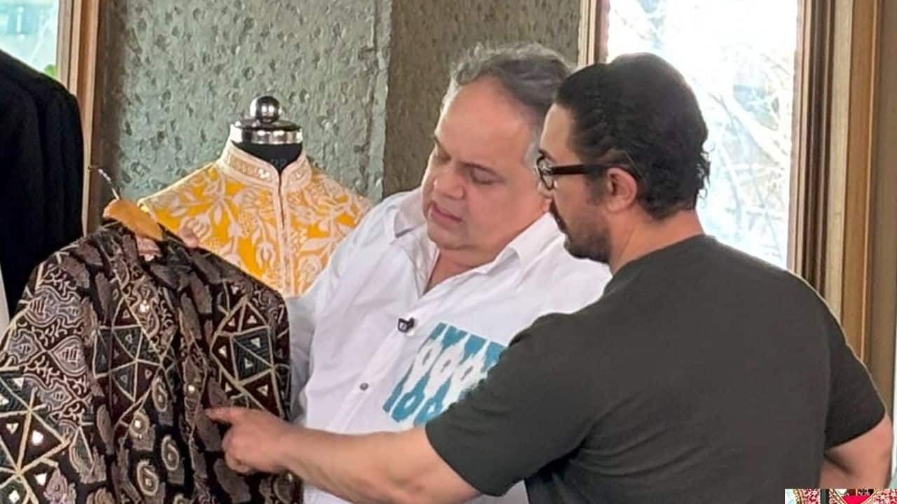 Aamir Khan, Genelia Deshmukh, and Sitaare Zameen Par cast to shine in Abu Jani Sandeep Khosla at premiere, watch video