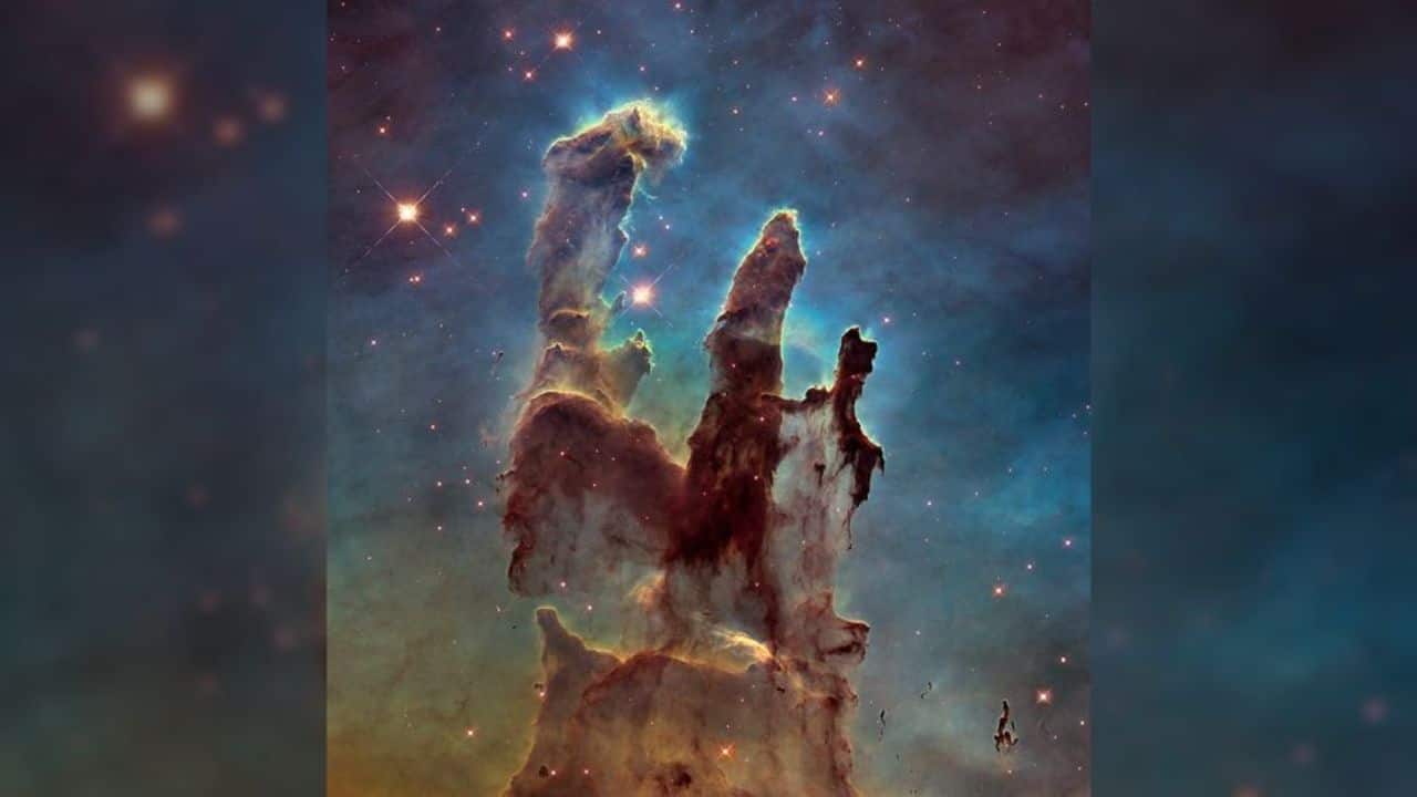 Eagle Nebula: Discovered in 1745, the Eagle Nebula spans around 70 light-years. Its most iconic feature, the Pillars of Creation, forms just a small part of this vast celestial structure. (Image: NASA)