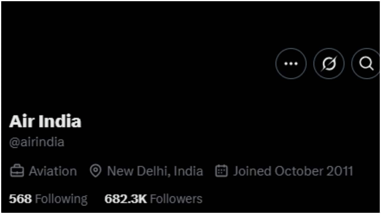 Air India turns display pictures black on social media in mourning following tragic crash