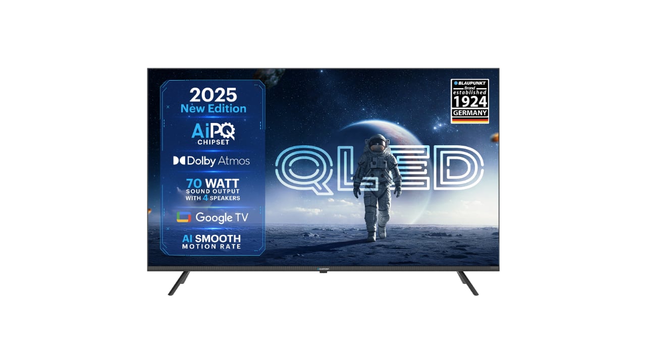 Blaupunkt QLED Google TV lineup with 70W speakers launched in India, starts at Rs 10,999