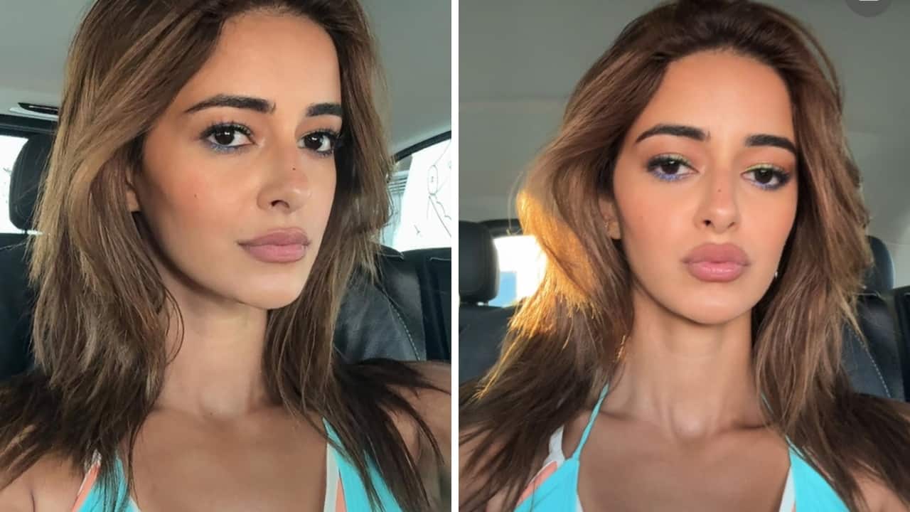 Ananya Panday shows how to ace summer makeup with dual-toned eye colour