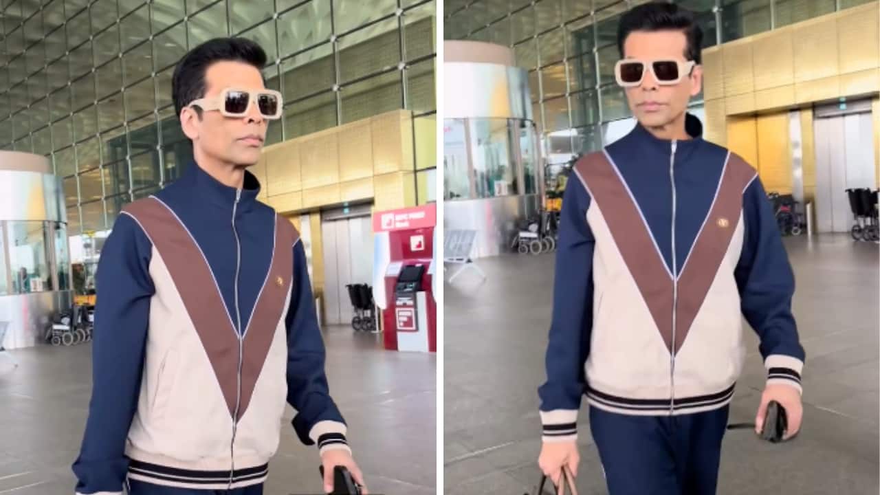 Karan Johar spotted at airport in Valentino sweatshirt and pants worth over Rs 3 Lakh