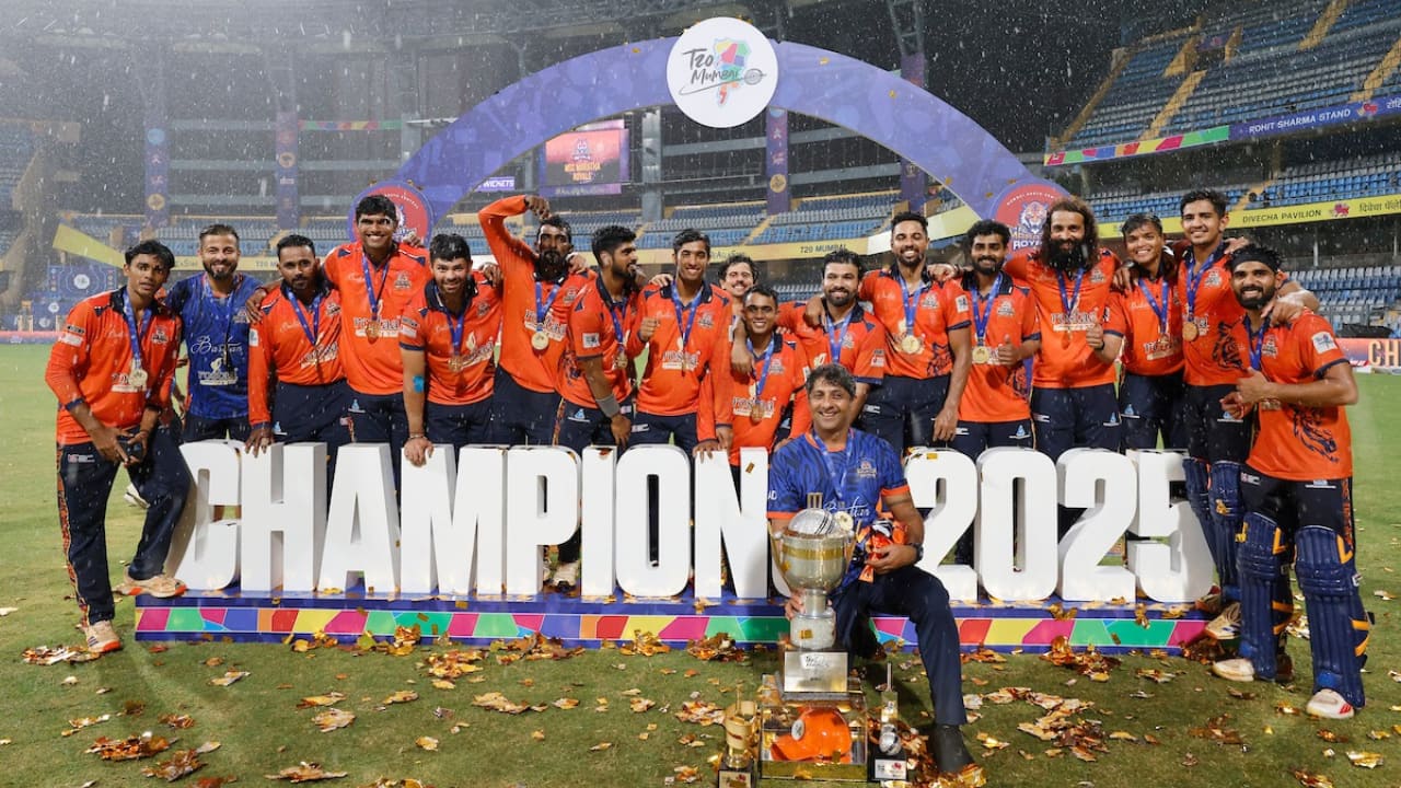 Mumbai South Central Maratha Royals beat Shreyas Iyer's SoBo Mumbai Falcons in T20 Mumbai League 2025 final
