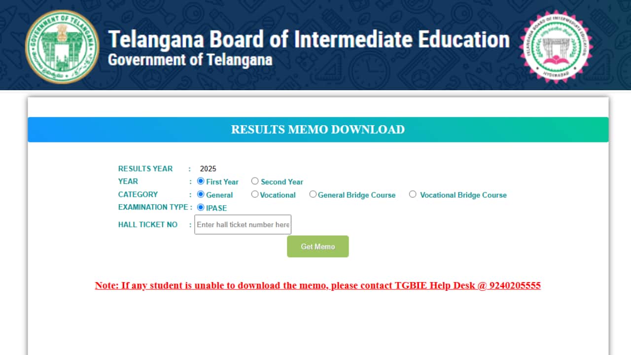 TS Inter Supplementary Results 2025 OUT Live: TSBIE 1st Year, 2nd Year ...