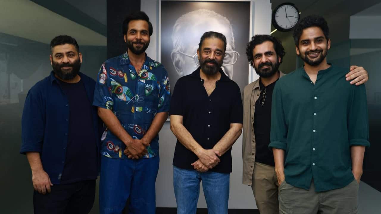 Kamal Haasan meets Stolen cast in Chennai, congratulates Abhishek Banerjee's performance in the movie 