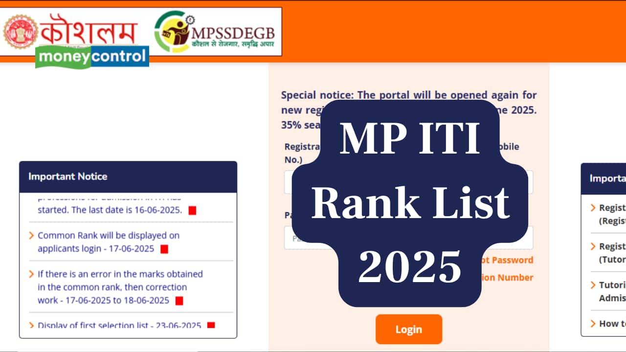 MP ITI Rank List 2025 to be Released Today @ mpiticounseling.co.in; link here