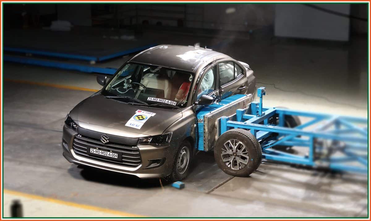 Maruti Suzuki Dzire (Image - Bharat NCAP)