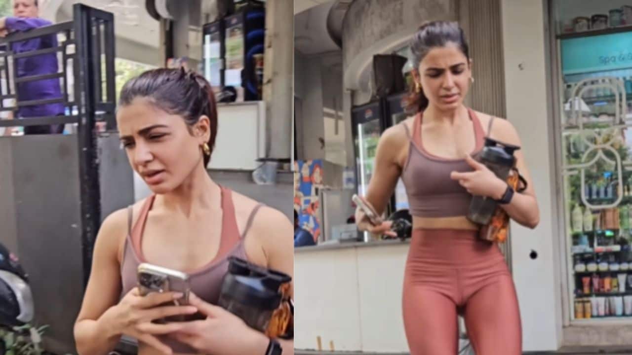 Angry Samantha Ruth Prabhu tells Paparazzi to ‘stop it’ outside gym amidst filming frenzy, watch video