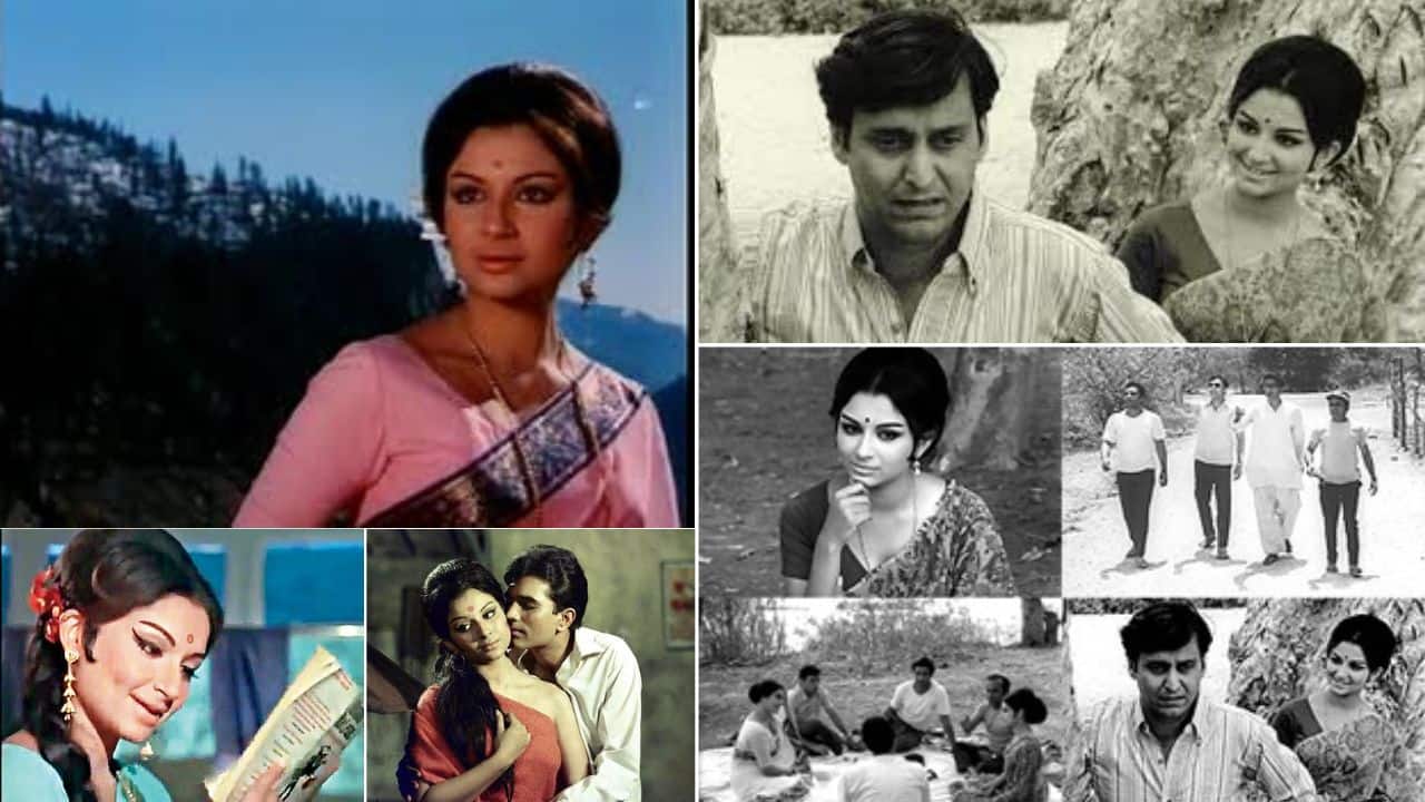 Sharmila Tagore shot for both Aradhana (1969) and Aranyer Din Ratri (1970) simultaneously.