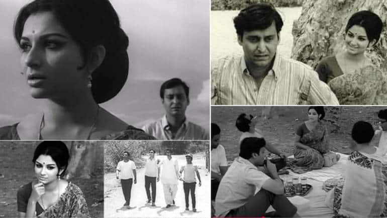 Stills from Aranyer Din Ratri (1970).