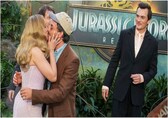 Scarlett Johansson and Jonathan Bailey spark buzz with a warm kiss at Jurassic World Rebirth premiere