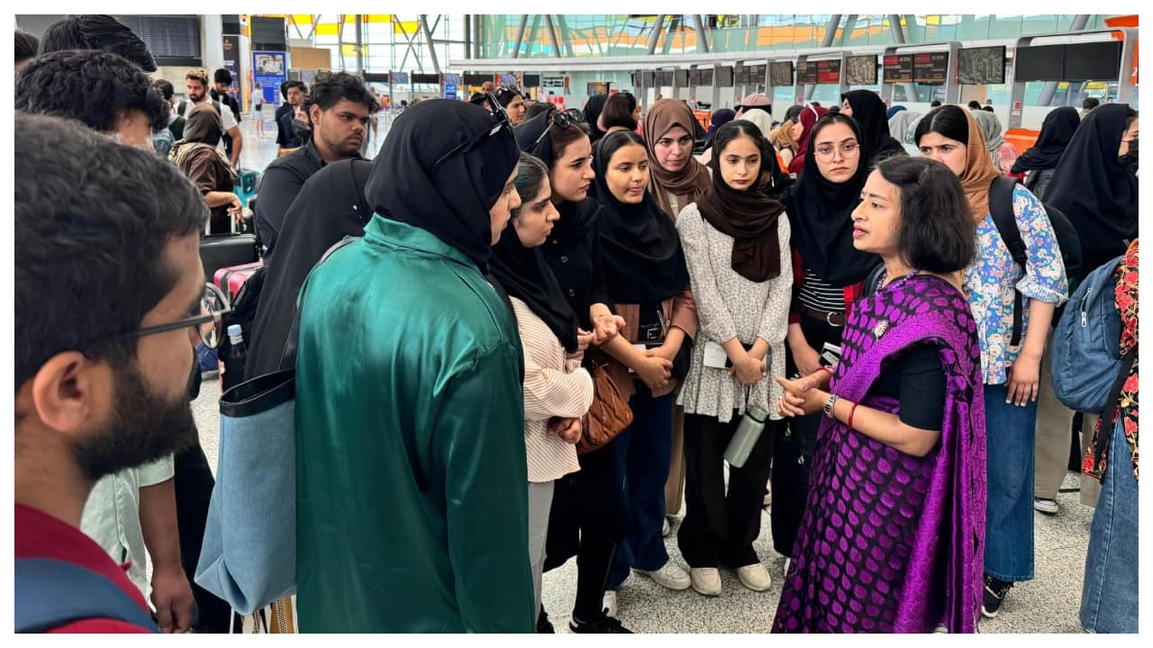 Operation Sindhu: J&K students back from Iran flag poor bus conditions; CM Omar Abdullah promises deluxe travel