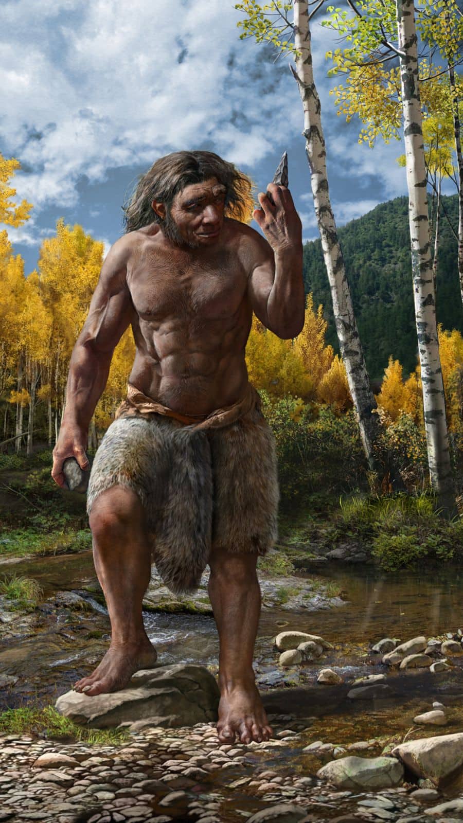 An artist’s impression of the possible appearance of Dragon Man. (Image: Chuang Zhao)