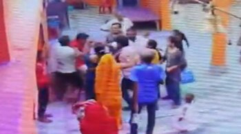 The incident allegedly happened on the morning of June 15 around 8.30 am at the Bade Hanuman Mandir in Khaga area. (Credit: @SachinGuptaUP)