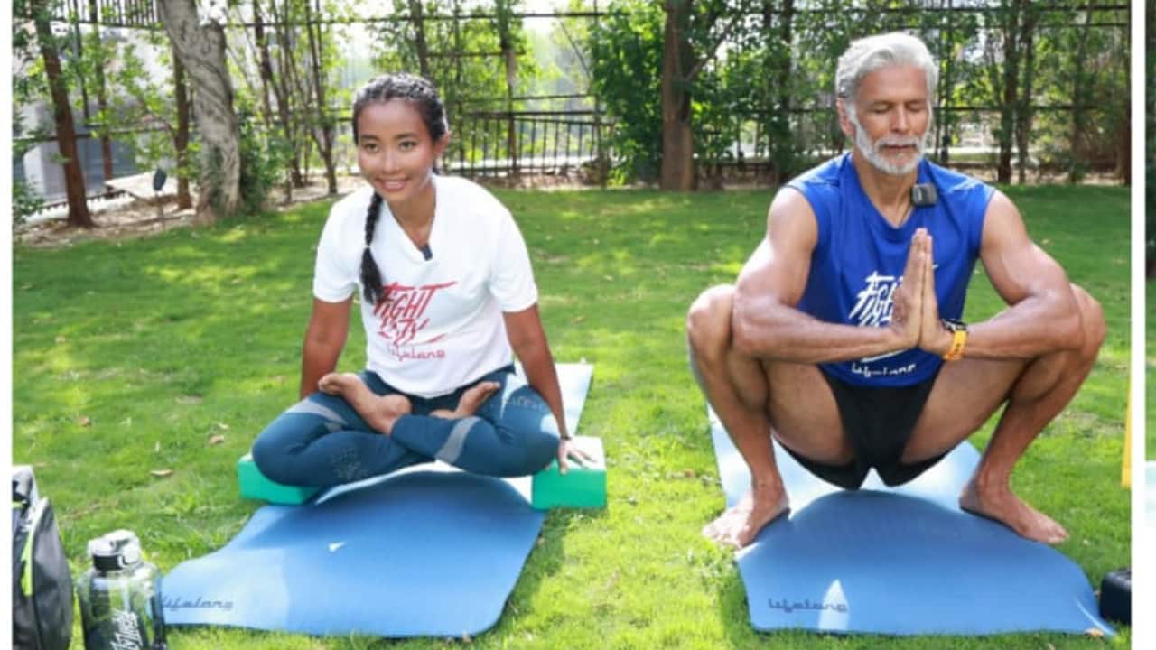 Lifelong celebrates World Yoga Day with Milind Soman and Ankita Konwar at Wellness Morning in Gurgaon