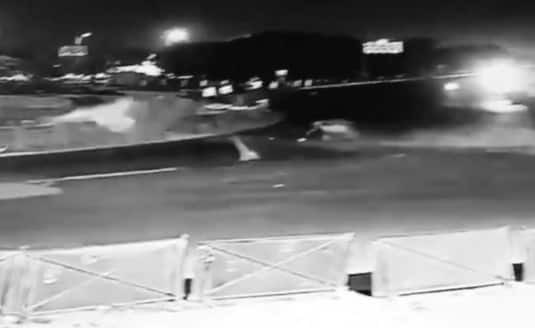 Two killed as speeding Ducati crashes into under-construction underpass in Greater Noida | Watch