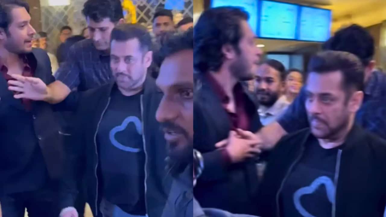 Salman Khan's security pushes Aamir Khan's son Junaid Khan at  Sitaare Zameen Par screening, watch