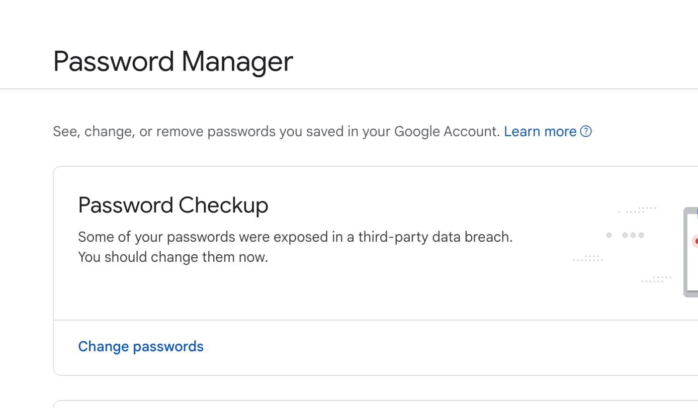 Google Chrome’s Password Manager