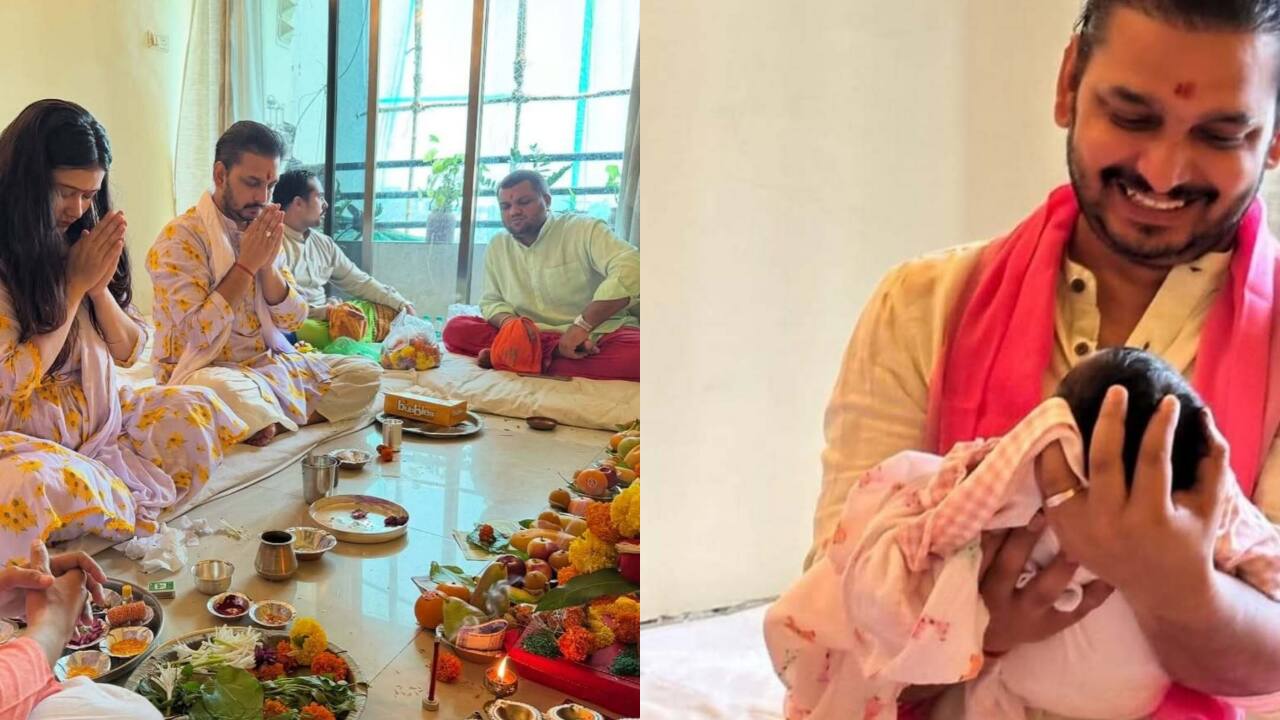 Paritosh Tripathi and Meenakshi celebrate daughter Meesha’s Naamkaran ceremony