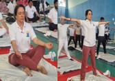 Hema Malini marks International Yoga Day with a mass yoga session in Mathura: 'Very important to keep the body fit'