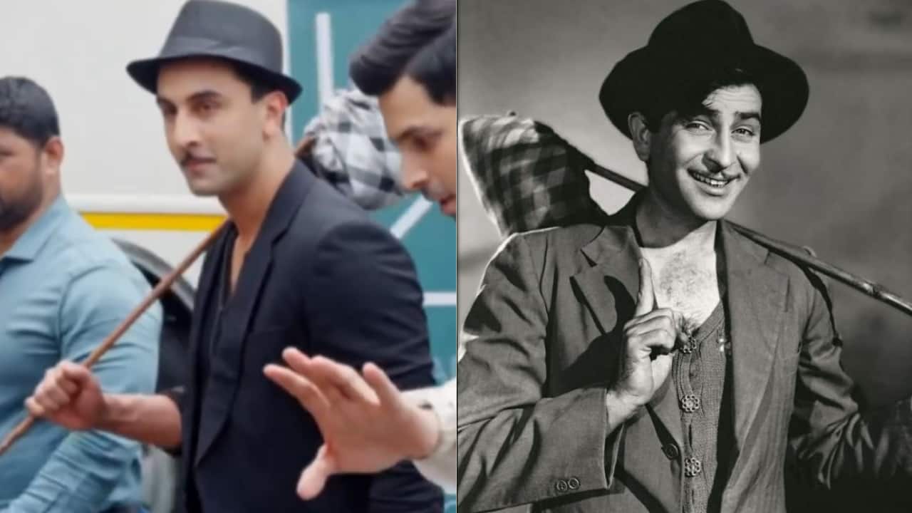 Ranbir Kapoor channels grandfather Raj Kapoor's iconic 'Awaara' look, watch video