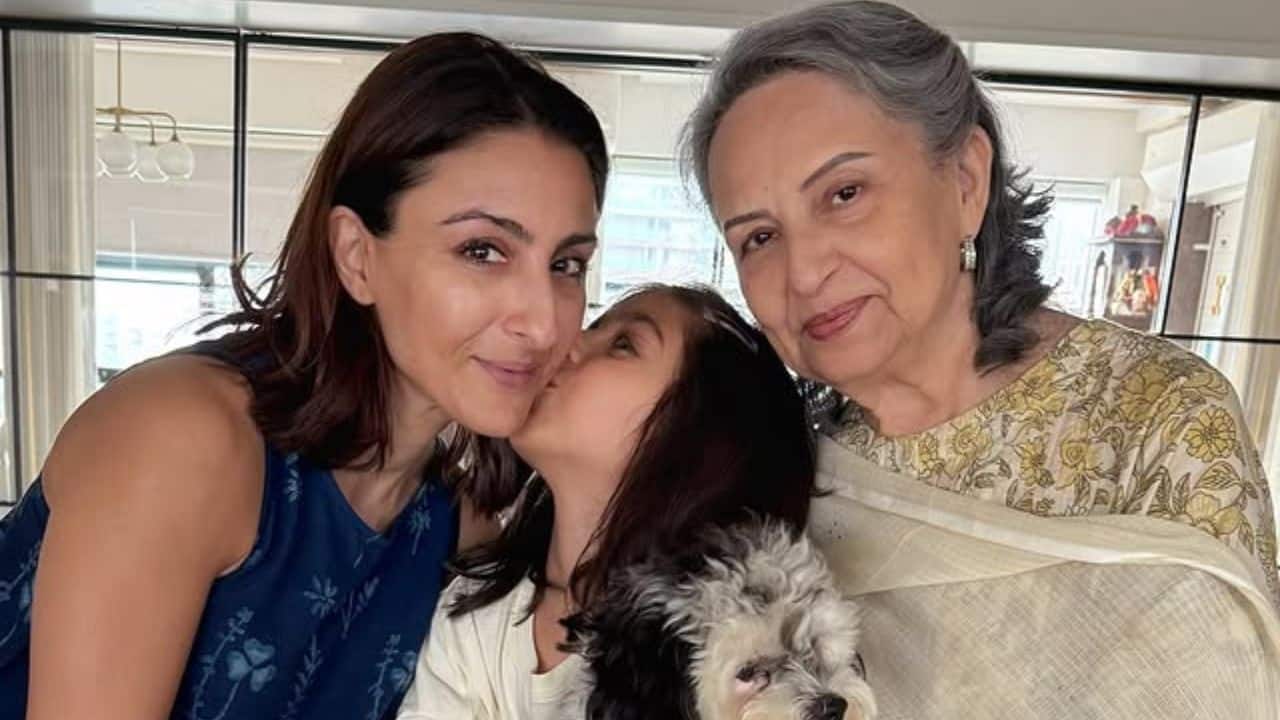 Soha Ali Khan shares a glimpse of three generations with mother Sharmila Tagore and daughter Inaya: "Invaluable life lessons learnt this week"